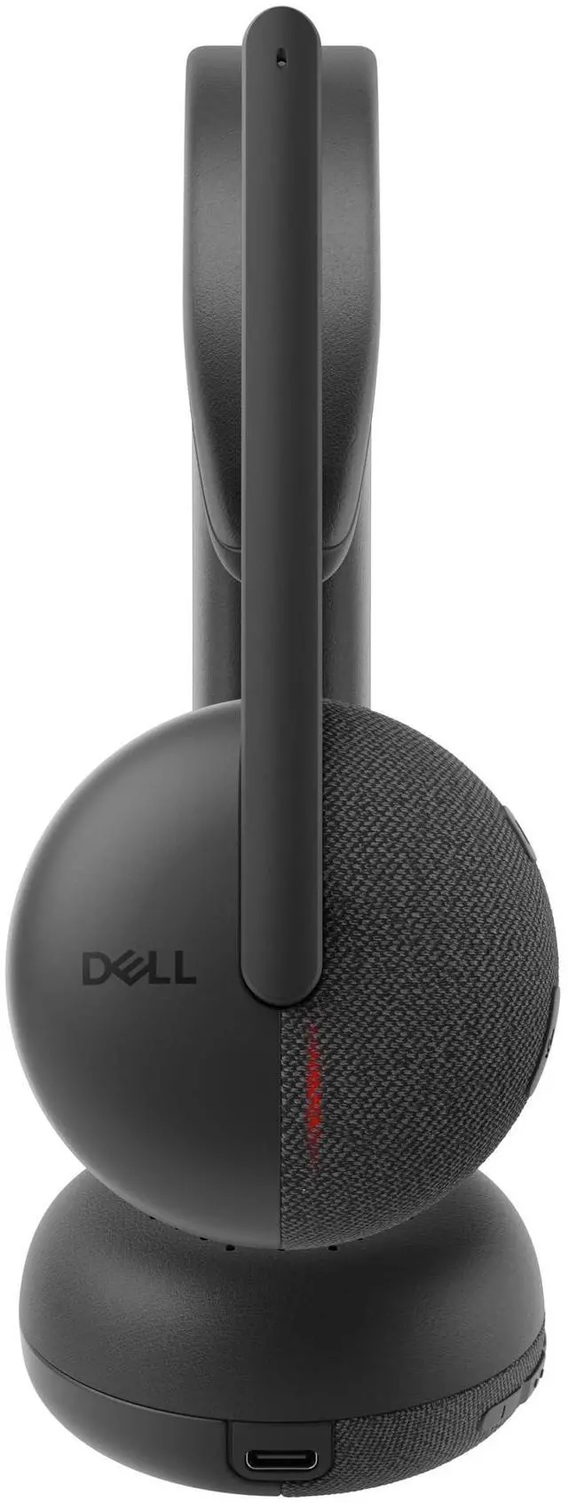 Alt view image 5 of 9 - Dell Wireless Headset - WL3024 - Microsoft Teams Certification - Siri, Google Assistant, Bixby - Stereo - Wireless - Bluetooth - 98.4 ft - 20 Hz - 20 kHz - On-ear, Over-the-head - Binaural - Ear-cup -
