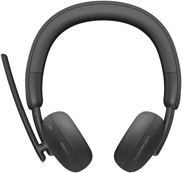 Alt view image 7 of 9 - Dell Wireless Headset - WL3024 - Microsoft Teams Certification - Siri, Google Assistant, Bixby - Stereo - Wireless - Bluetooth - 98.4 ft - 20 Hz - 20 kHz - On-ear, Over-the-head - Binaural - Ear-cup -