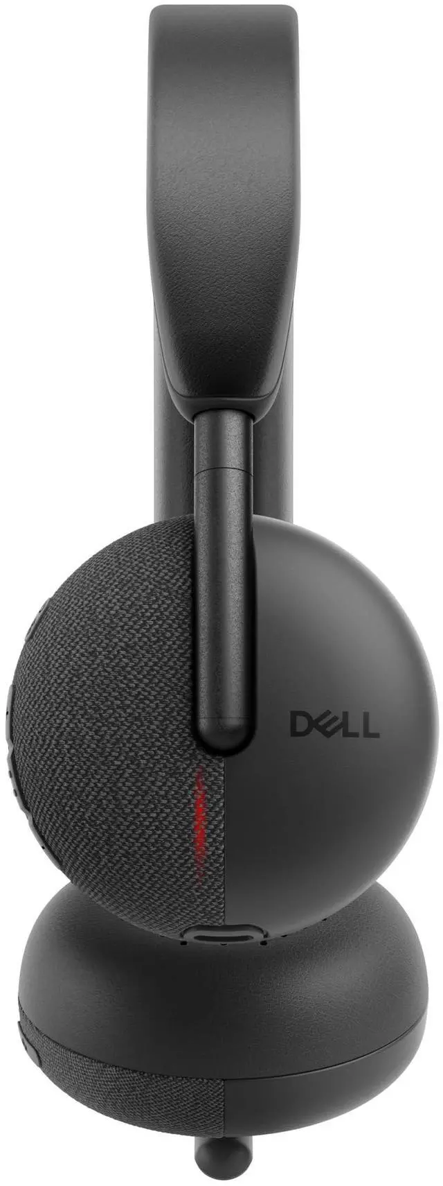 Alt view image 6 of 9 - Dell Wireless Headset - WL3024 - Microsoft Teams Certification - Siri, Google Assistant, Bixby - Stereo - Wireless - Bluetooth - 98.4 ft - 20 Hz - 20 kHz - On-ear, Over-the-head - Binaural - Ear-cup -
