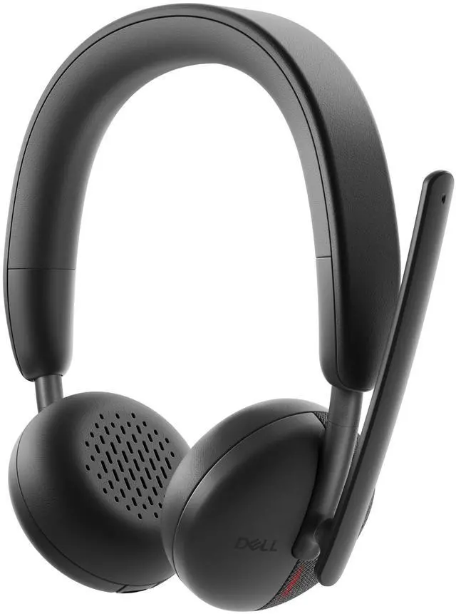 Alt view image 8 of 9 - Dell Wireless Headset - WL3024 - Microsoft Teams Certification - Siri, Google Assistant, Bixby - Stereo - Wireless - Bluetooth - 98.4 ft - 20 Hz - 20 kHz - On-ear, Over-the-head - Binaural - Ear-cup -