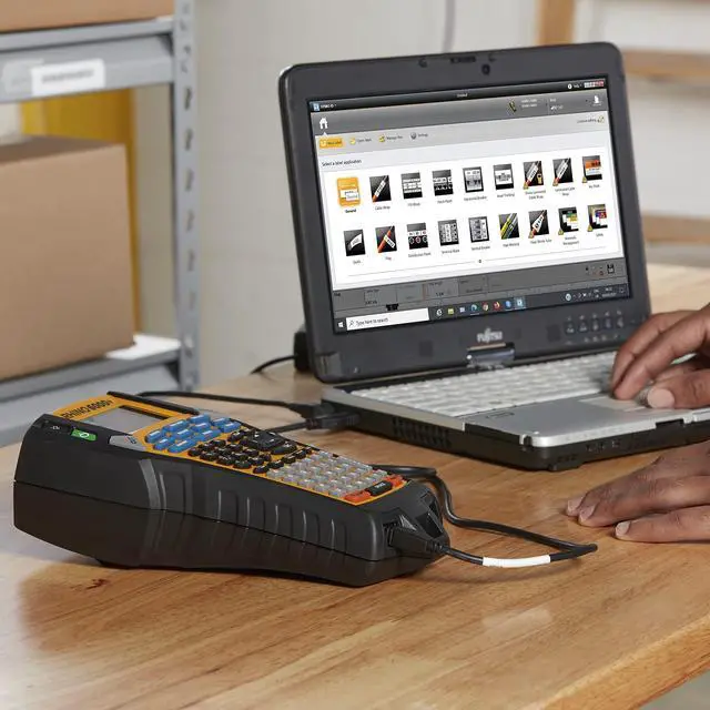 Alt view image 11 of 12 - DYMO 2122499 Rhino 6000+ Label Printer Kit