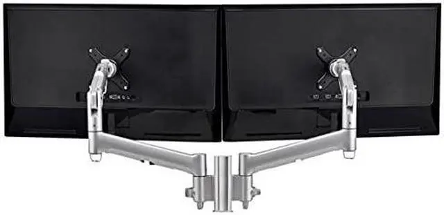 Alt view image 6 of 9 - Atdec dual dynamic monitor arm desk mount - Flat and Curved up to 32in - VESA 75x75, 100x100