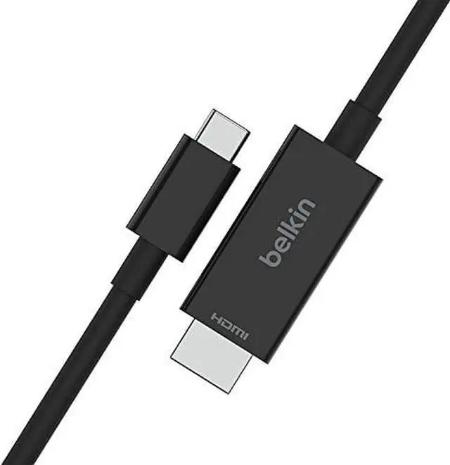 Alt view image 2 of 8 - Belkin AVC012bt2MBK 6.56 ft. (2.0m) Black Connect USB-C to HDMI Cable Male to Male
