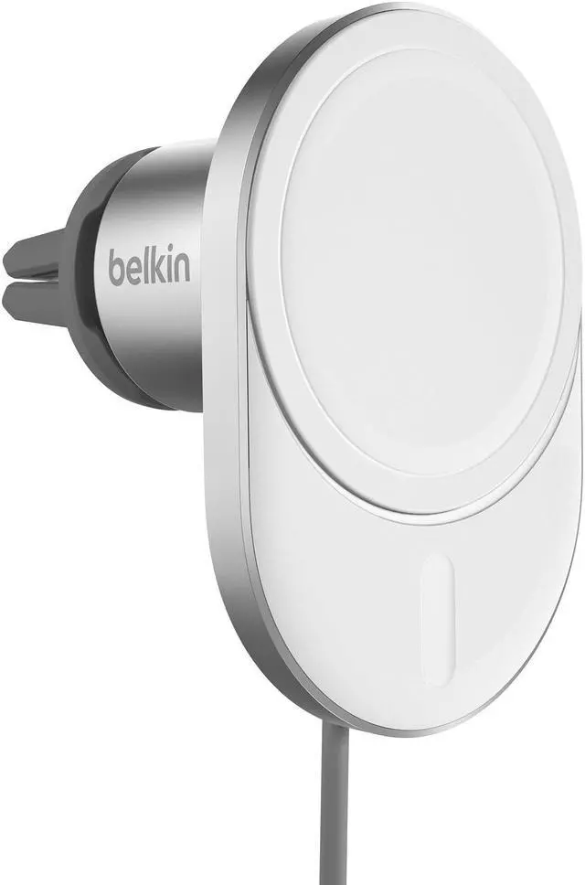 Alt view image 9 of 20 - Belkin BoostCharge ProWireless CarChargerwithMagSafe15W Extra Strong Magnetic Vent Mount for iPhone 12, 13, 14