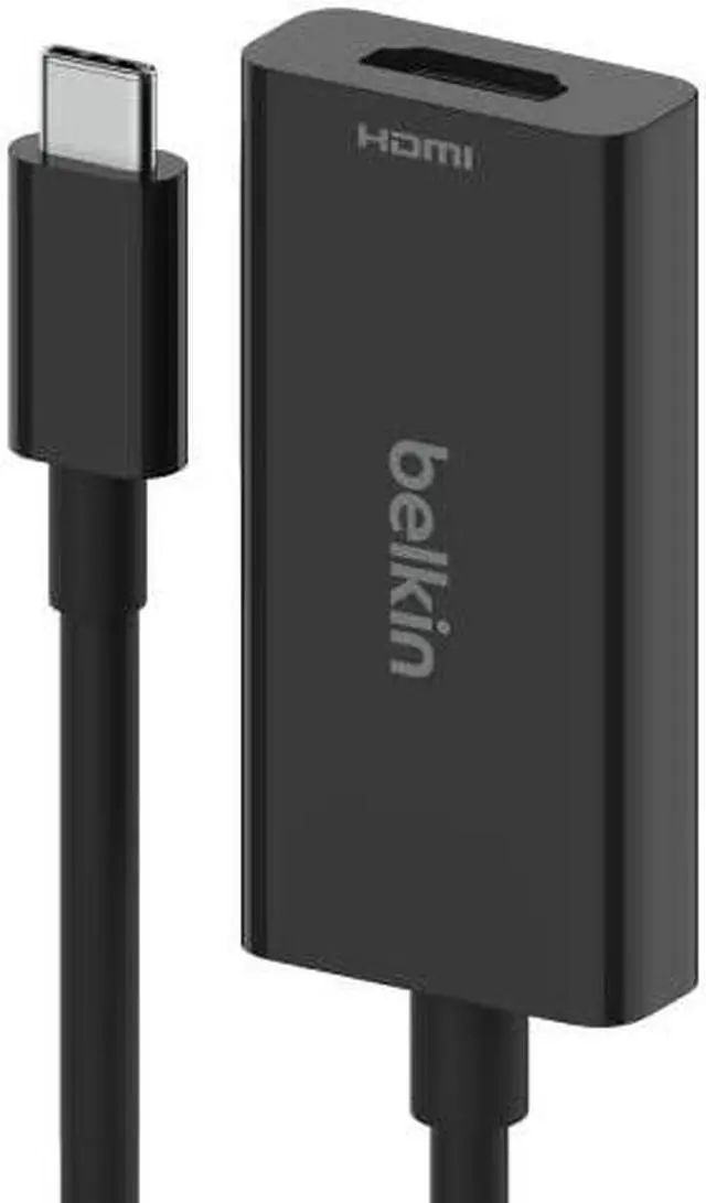 Alt view image 2 of 8 - Belkin AVC013btBK 7.5" Black Connect USB-C to HDMI 2.1 Adapter (8K, 4K, HDR compatible) Male to Female