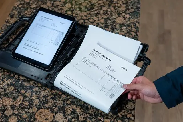 Alt view image 18 of 20 - Brother Rugged Carrying Case (Bi-fold) Brother Printer PA-FFC-810LHC