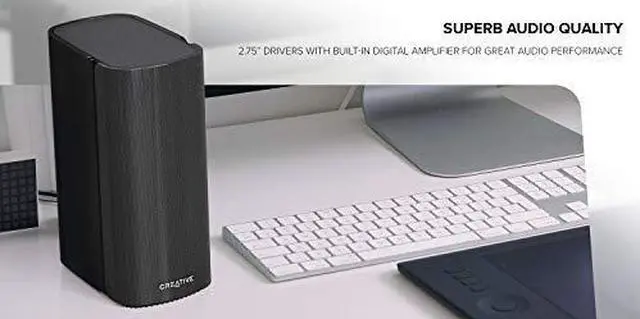 Alt view image 8 of 10 - Creative T100 Wireless Computer Speaker System Black (MF1690AA002)