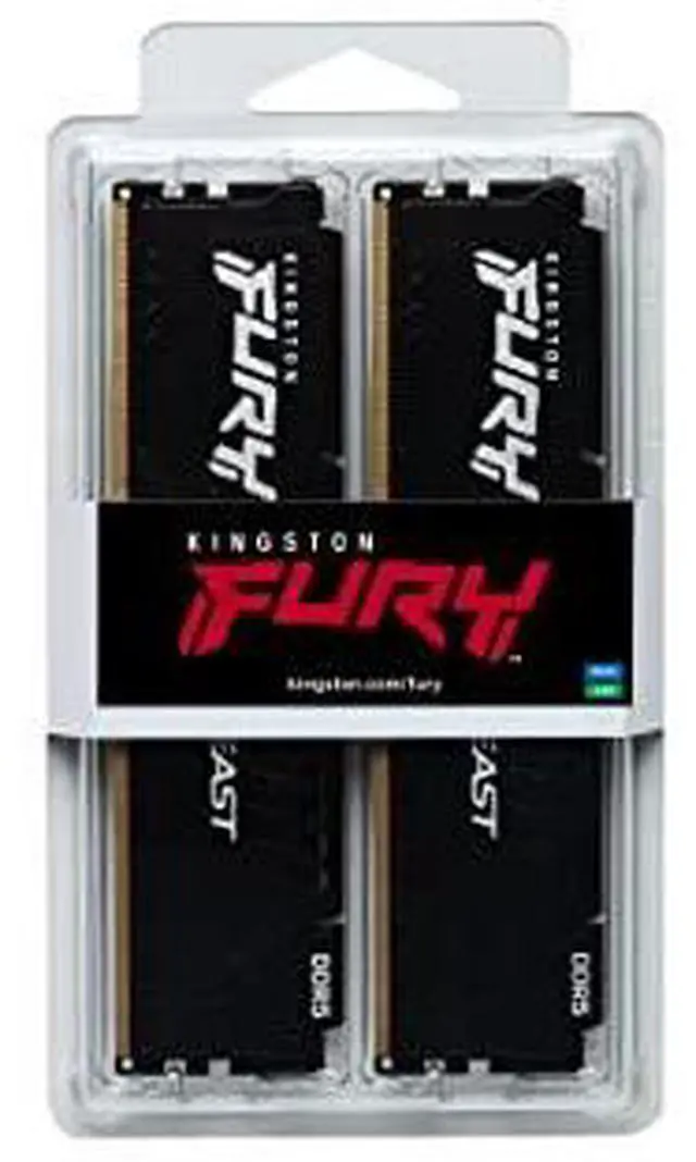Alt view image 12 of 19 - Kingston FURY Beast 64GB (2 x 32GB) 288-Pin PC RAM DDR5 5200 (PC5 41600) Memory (Desktop Memory) Model KF552C40BBK2-64
