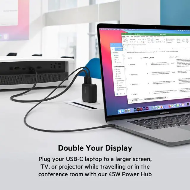 Alt view image 8 of 10 - Belkin Charger 45W Hub Dock AVC010ttBK