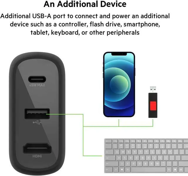 Alt view image 9 of 10 - Belkin Charger 45W Hub Dock AVC010ttBK