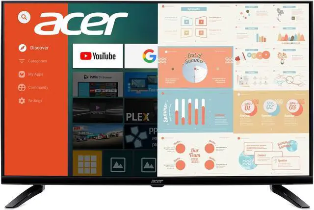 Alt view image 11 of 17 - Acer DA430 43" Full HD Smart LCD Monitor - 16:9 - Black - 43" Class - In-plane Switching (IPS) Technology - 1920 x 1080 - 1.07 Billion Colors - 200 Nit - 8 ms - 60 Hz Refresh Rate - HDMI