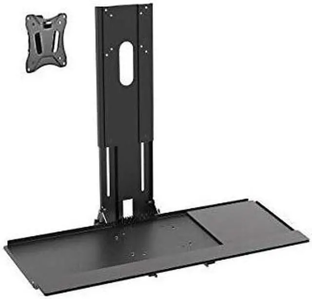 Alt view image 12 of 19 - Monoprice Workstation Wall Mount for Keyboard and Monitor