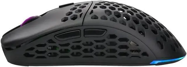 Alt view image 9 of 13 - Monoprice Hyper-K Wireless Ultralight Gaming Mouse , PixArt Optical Sensor and Offers 6 Programmable DPI Settings Ranging from 800 to 16,000 DPI - Dark Matter