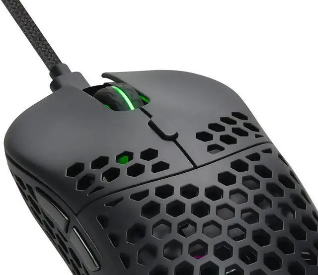 Alt view image 10 of 13 - Monoprice Hyper-K Wireless Ultralight Gaming Mouse , PixArt Optical Sensor and Offers 6 Programmable DPI Settings Ranging from 800 to 16,000 DPI - Dark Matter