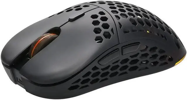 Alt view image 11 of 13 - Monoprice Hyper-K Wireless Ultralight Gaming Mouse , PixArt Optical Sensor and Offers 6 Programmable DPI Settings Ranging from 800 to 16,000 DPI - Dark Matter