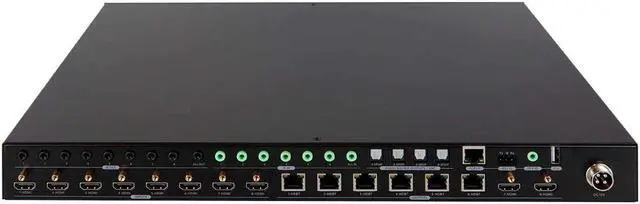 Alt view image 9 of 13 - Monoprice Blackbird 4K HDMI Matrix, 8x8, HDBaseT, HDR, 18G, 4K@60Hz, YCbCr 4:4:4, HDCP 2.2, EDID, IR,  SPDIF, RCA, TCP/IP, RS-232, W/ 7 Receivers 70m