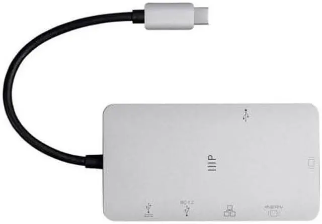 Alt view image 12 of 14 - Monoprice USB-C to HDMI | (4k/60hz), Aluminum Alloy Shell, Nickel Plated Connector Adaptor - Consul Series