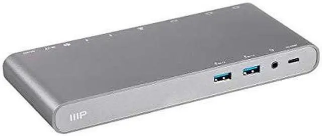 Alt view image 9 of 13 - Monoprice USB-C to USB 3.0 USB-C Port USB-C Power Delivery Port |100W, 10Gbps, 2-Port, with Folding USB Type-C Connector - Mobile Series