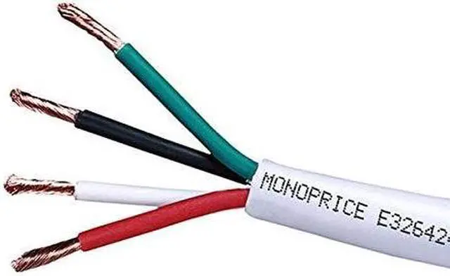 Alt view image 14 of 15 - Monoprice Access Series 16 Gauge AWG CL2 Rated 2 Conductor Speaker Wire / Cable - 500ft Fire Safety In Wall Rated, Jacketed In White PVC Material 99.9% Oxygen-Free Pure Bare Copper