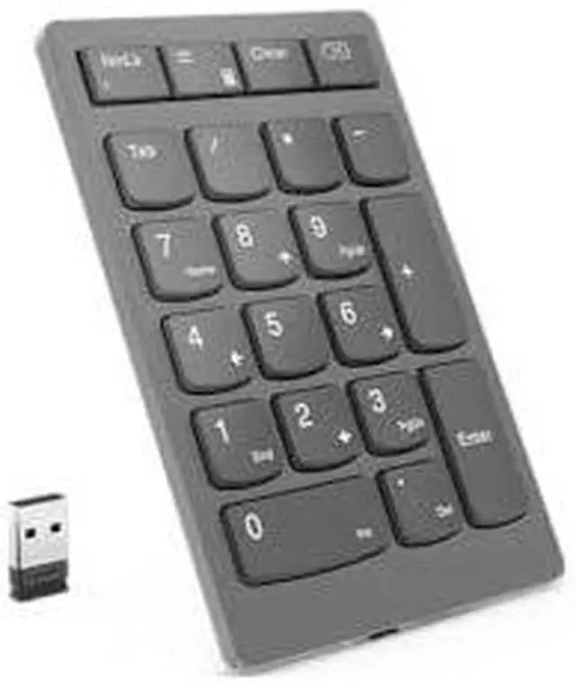 Alt view image 15 of 17 - Lenovo Go Wireless Numeric Keypad 4Y41C33791 Storm grey 21 Normal Keys RF Wireless Keypad