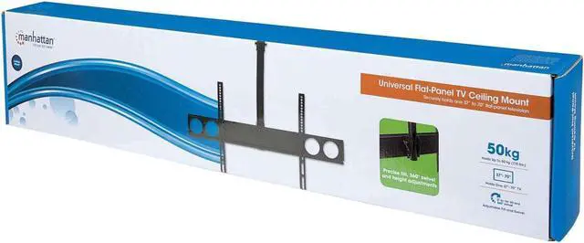 Alt view image 6 of 7 - Manhattan Flat-Panel Tv Ceiling Mount For One Display From 37"-70" And Up To 110 Lbs