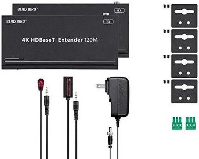 Alt view image 13 of 13 - Monoprice Blackbird 4K HDBaseT Extender Kit, 120m, HDR, 18Gbps, 4K@60Hz, YCbCr 4:4:4, HDCP 2.2, PoC, RS-232, Loop Out and Bidirectional IR