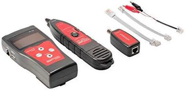 Alt view image 9 of 12 - Monoprice Professional Coaxial, RJ-45, RJ-11/12, BNC, and USB Multifunction Tester with LCD Display