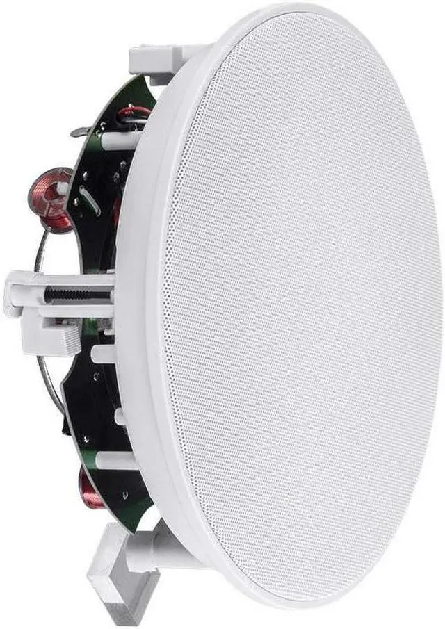 Alt view image 12 of 13 - Monoprice 2 Way In-Ceiling Speakers - 8 Inch (Pair) With Aramid Fiber And Titanium Silk Drivers - Caliber Slim Series