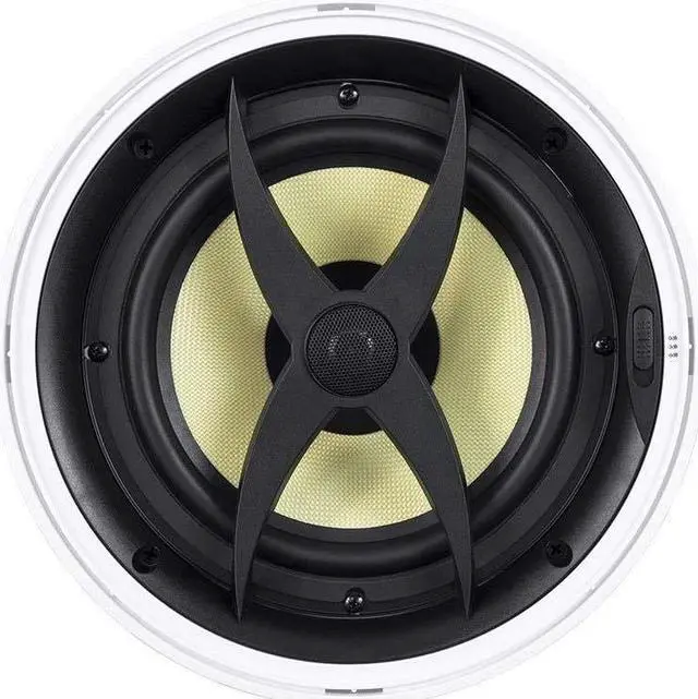 Alt view image 13 of 13 - Monoprice 2 Way In-Ceiling Speakers - 8 Inch (Pair) With Aramid Fiber And Titanium Silk Drivers - Caliber Slim Series