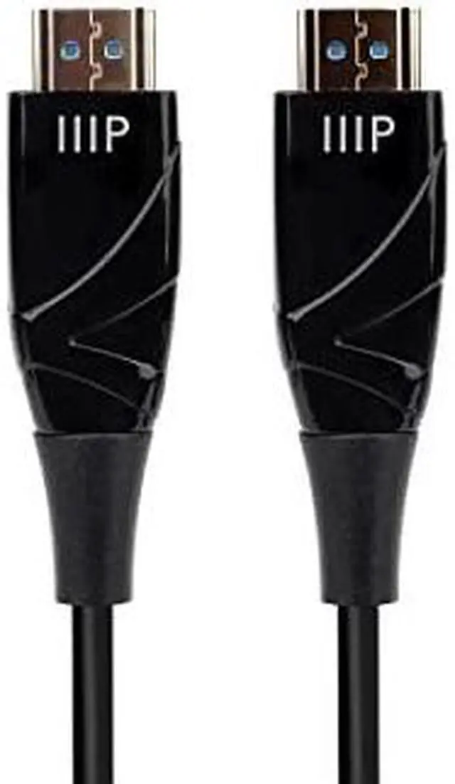 Alt view image 11 of 11 - Monoprice 4K High Speed HDMI Cable - 30 Meters (98ft) Black | AOC, 18Gbps, Compatible with Blu-ray, Play Station 5, HDTV, Roku TV - SlimRun AV Series