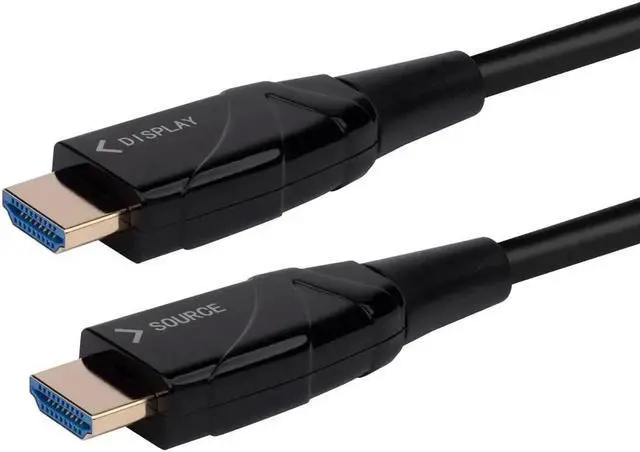 Alt view image 7 of 11 - Monoprice 4K High Speed HDMI Cable - 20 Meters (65ft) Black | AOC, 18Gbps, Compatible with Blu-ray, Play Station 5, HDTV, Roku TV - SlimRun AV Series