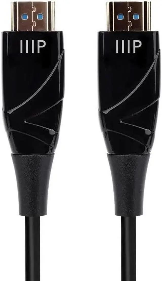 Alt view image 11 of 11 - Monoprice 4K High Speed HDMI Cable - 20 Meters (65ft) Black | AOC, 18Gbps, Compatible with Blu-ray, Play Station 5, HDTV, Roku TV - SlimRun AV Series