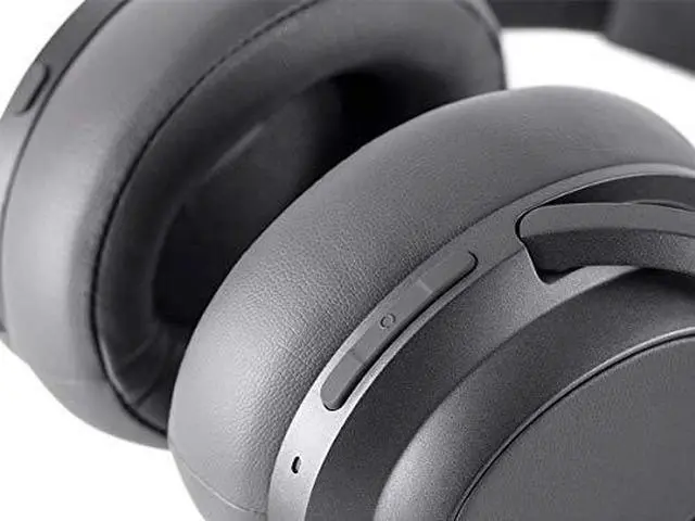 Alt view image 13 of 15 - Monoprice BT-600ANC Bluetooth Over Ear Headphones with Active Noise Cancelling (ANC), Qualcomm aptX HD Audio, AAC, Touch Controls, 40hr Playtime