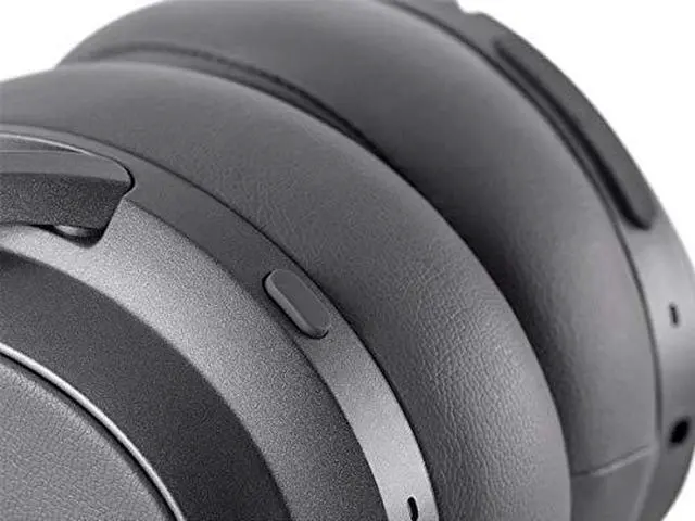 Alt view image 14 of 15 - Monoprice BT-600ANC Bluetooth Over Ear Headphones with Active Noise Cancelling (ANC), Qualcomm aptX HD Audio, AAC, Touch Controls, 40hr Playtime