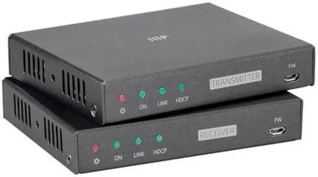 Alt view image 4 of 14 - Monoprice Blackbird 4K HDBaseT Extender 4K at 100m USB HDCP 2.2 PoC EDID (121669)