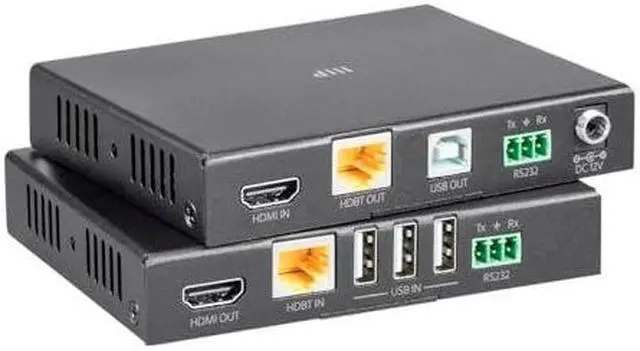 Alt view image 5 of 14 - Monoprice Blackbird 4K HDBaseT Extender 4K at 100m USB HDCP 2.2 PoC EDID (121669)