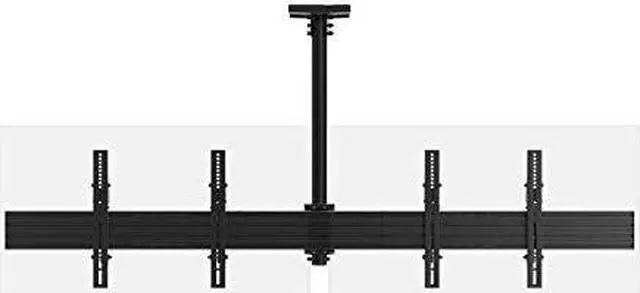 Alt view image 17 of 20 - Monoprice Commercial Series 2x1 Panel Menu Board Adjustable Tilt Ceiling TV Mount for Displays Between 32in and 65in, Max Weight 66 lbs. ea., VESA Patterns up to 600x400 (39662)