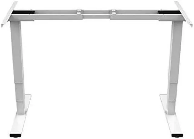 Alt view image 8 of 12 - Monoprice Dual Motor 3-Stage Sit-Stand Desk, v2, White | Ergonomic Work From Home, Office, Workstation Stand up Desk - Workstream Collection