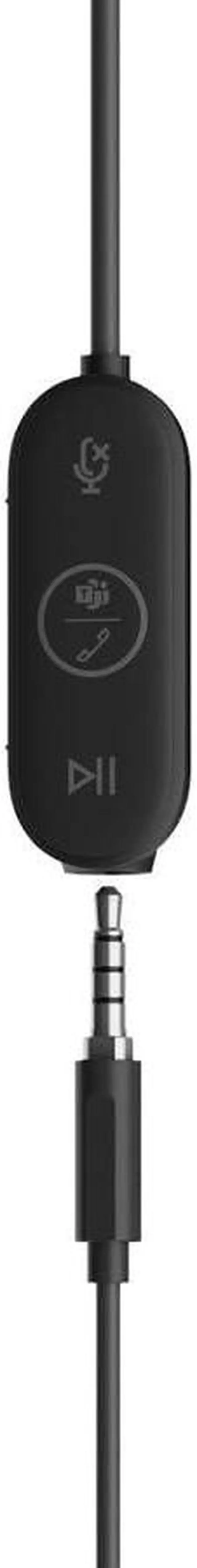 Alt view image 9 of 14 - Logitech Zone Wired Earbuds - Stereo - Mini-phone (3.5mm), USB Type A, USB Type C - Wired - 16 Ohm - 20 Hz - 16 kHz - Earbud - Binaural - In-ear - 4.80 ft Cable - Noise Cancelling, Omni-directional, M