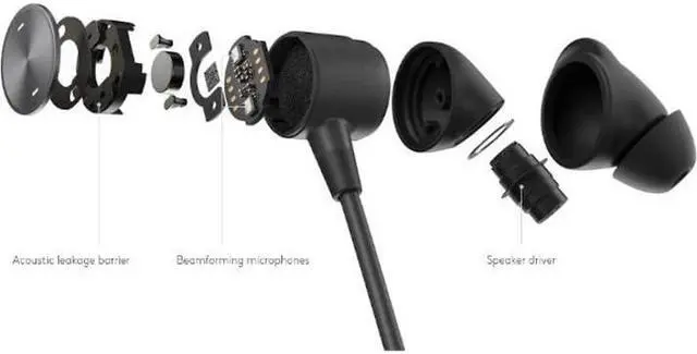 Alt view image 13 of 14 - Logitech Zone Wired Earbuds - Stereo - Mini-phone (3.5mm), USB Type A, USB Type C - Wired - 16 Ohm - 20 Hz - 16 kHz - Earbud - Binaural - In-ear - 4.80 ft Cable - Noise Cancelling, Omni-directional, M