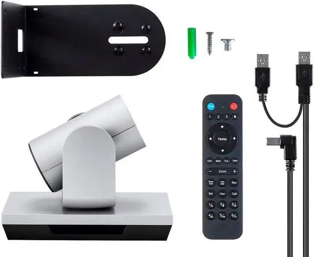 Alt view image 11 of 14 - Monoprice PTZ Conference Camera, Pan and Tilt with Remote, Full 1080p Webcam, USB 2.0, 3x Optical Zoom For Small Meeting Rooms - Workstream Collection