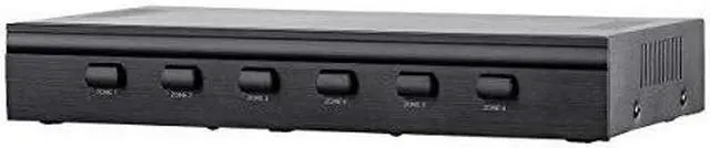 Alt view image 6 of 10 - Monoprice SS-6 Premium 6 Channel Speaker Selector, With Impedance Protection, Supports 12-16 AWG Speaker Wire, Individual Zone On/Off Buttons