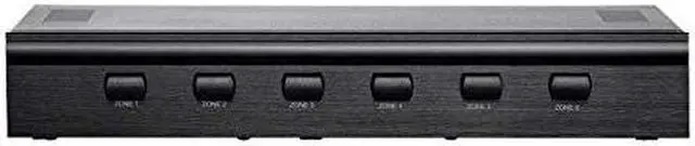 Alt view image 8 of 10 - Monoprice SS-6 Premium 6 Channel Speaker Selector, With Impedance Protection, Supports 12-16 AWG Speaker Wire, Individual Zone On/Off Buttons
