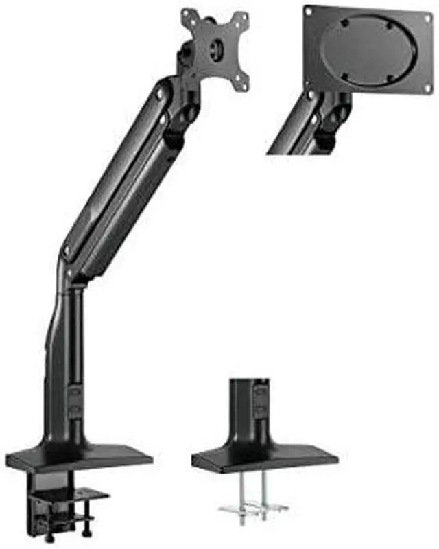 Alt view image 2 of 12 - Monoprice Heavy-Duty Single-Monitor Full-Motion Adjustable Gas-Spring Desk Mount for 32-49 Inch Monitors - Workstream Collection