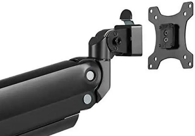 Alt view image 3 of 12 - Monoprice Heavy-Duty Single-Monitor Full-Motion Adjustable Gas-Spring Desk Mount for 32-49 Inch Monitors - Workstream Collection