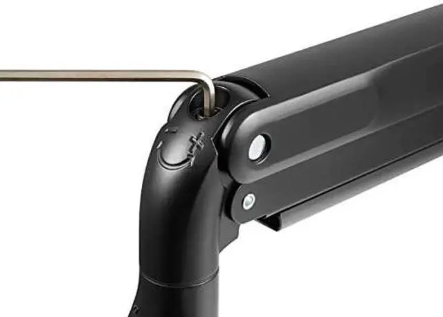 Alt view image 4 of 12 - Monoprice Heavy-Duty Single-Monitor Full-Motion Adjustable Gas-Spring Desk Mount for 32-49 Inch Monitors - Workstream Collection