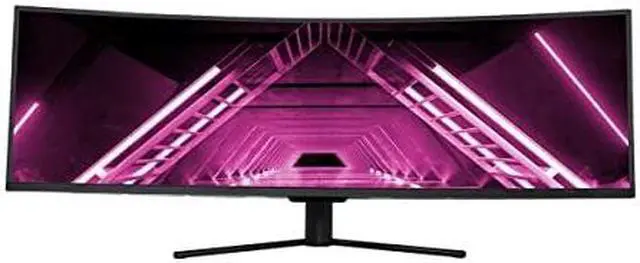 Alt view image 8 of 13 - Monoprice Curved Gaming Monitor - 49in, 32:9, 1800R, 5120x1440p, DQHD, 120Hz, Adaptive Sync, VA With QUANTUM LCD, 1800R Curvature - Dark Matter Series