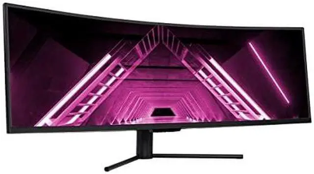 Alt view image 9 of 13 - Monoprice Curved Gaming Monitor - 49in, 32:9, 1800R, 5120x1440p, DQHD, 120Hz, Adaptive Sync, VA With QUANTUM LCD, 1800R Curvature - Dark Matter Series