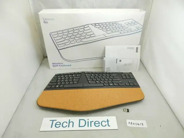 Alt view image 16 of 20 - Lenovo 4Y41C33748 Storm Gray RF Wireless Wireless Split Keyboard - US English - Wireless Connectivity - 2.40 GHz - English (US) - PC