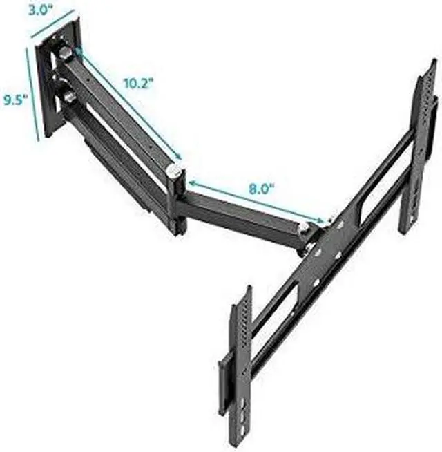 Alt view image 8 of 12 - Monoprice Outdoor Full Motion TV Wall Mount Bracket For TVs 32in to 100in, Max Weight 110 lbs, VESA Patterns Up to 200x200 to 400x400